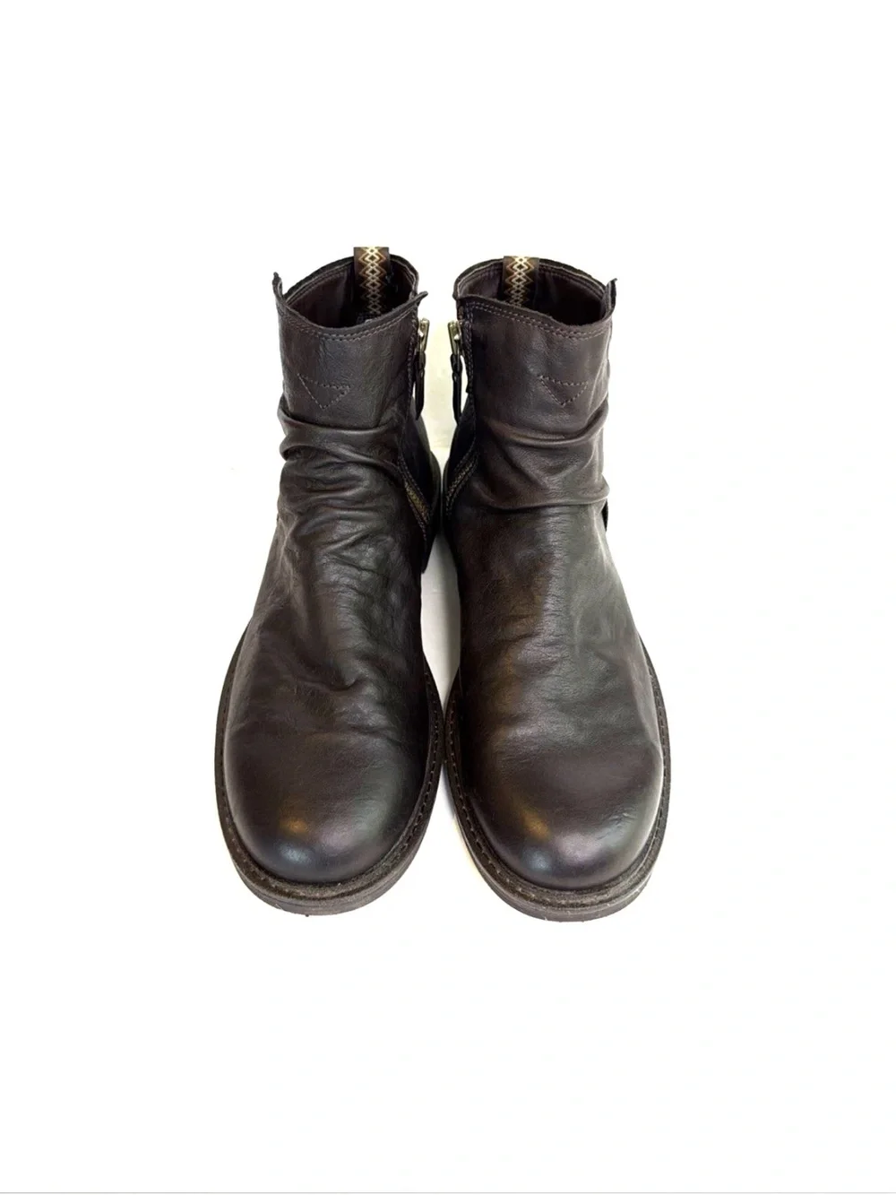 UGG Morrison Dark Brown Leather Side Zip Chelsea Boots Men Size 12